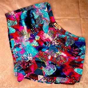 Blue small size shorts silk